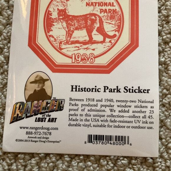 Yosemite California National Park Historic Sticker Large Graphic Parks Project - Picture 2 of 4